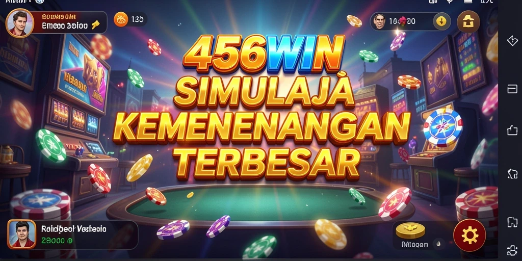 Tampilan gameplay nyata dari aplikasi 456WIN dengan fitur simulasi menarik.