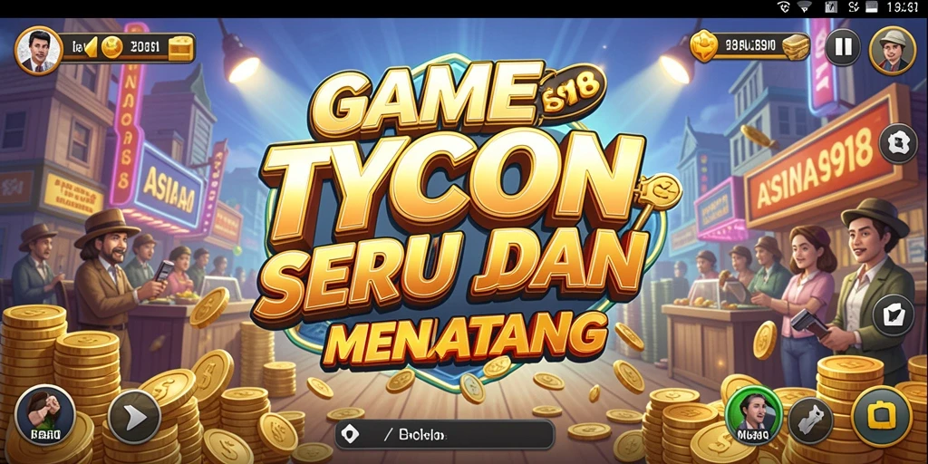 Tampilan permainan Tycoon yang menarik dan menantang.