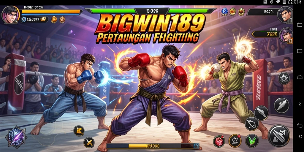 Screenshot utama menampilkan aksi pertarungan seru dalam BIGWIN189.
