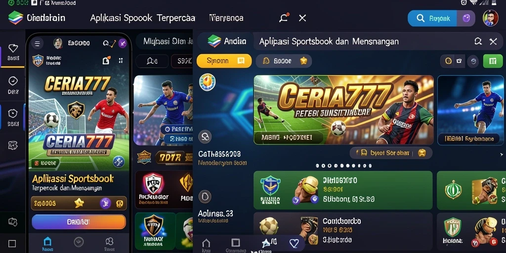 Tampilan gameplay Sportsbook CERIA777 yang menarik dan interaktif.