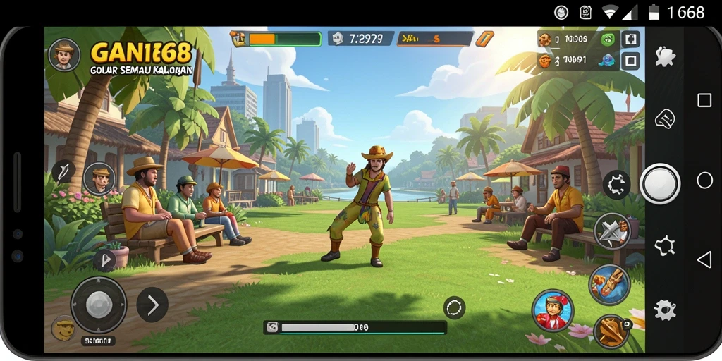 Tampilan gameplay GN168 yang menarik dan santai.