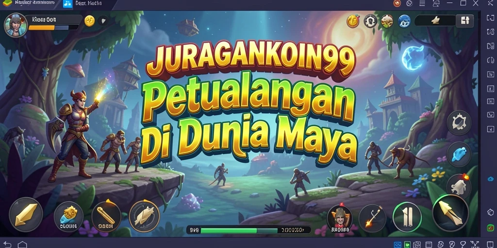 Tampilan gameplay seru dalam dunia petualangan JURAGANKOIN99.