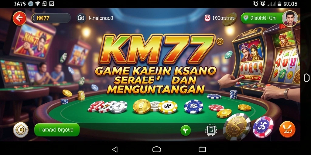 Tampilan gameplay Kasino seru dan menarik di KM777.