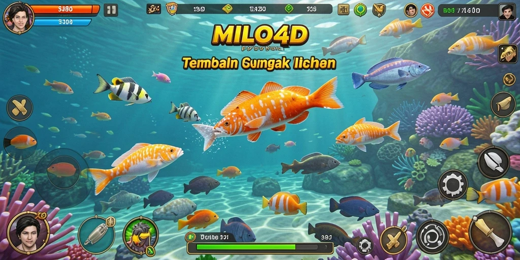 Gameplay seru di MILO4D saat menembak ikan.