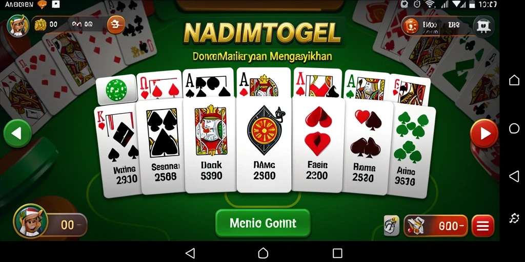 Screenshot menampilkan aksi seru permainan Domino NADIMTOGEL.