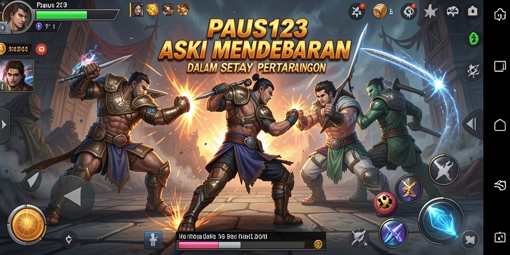Tampilan seru gameplay PAUS123 penuh aksi dan tantangan.