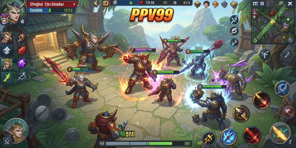 Gameplay menarik dengan strategi dan pertempuran intens.