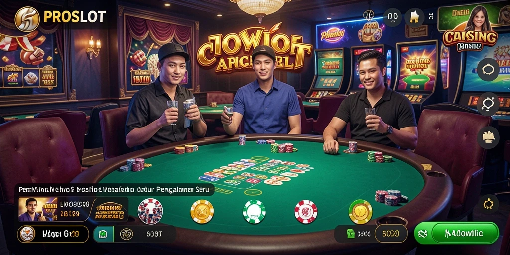 Tampilan gameplay Live Casino PROSLOT yang menarik dan interaktif.