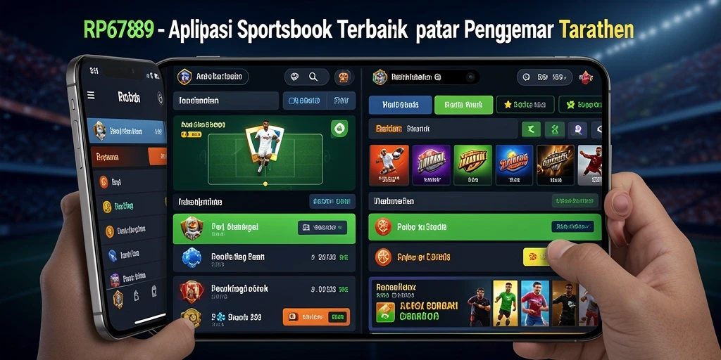 Screenshot utama RP6789 menampilkan tampilan antarmuka taruhan olahraga yang menarik.