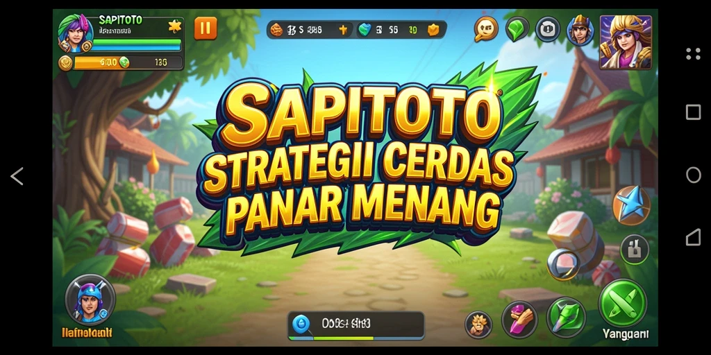 Tampilan permainan strategis yang menantang dan mendebarkan.