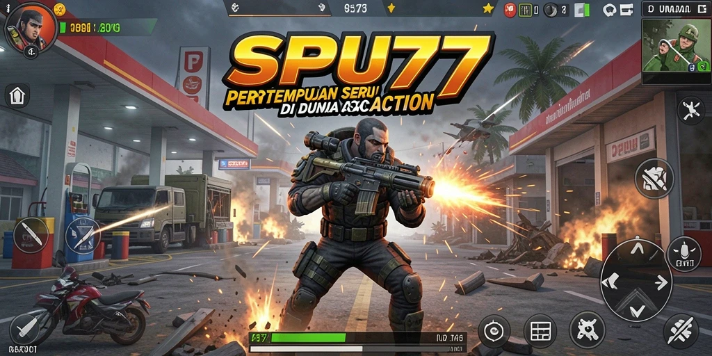 Grafik memukau dengan aksi seru dalam gameplay SPBU77.