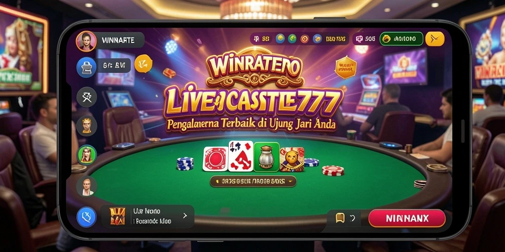 Tampilan gameplay Live Casino yang menarik dan interaktif di WINRATE777.