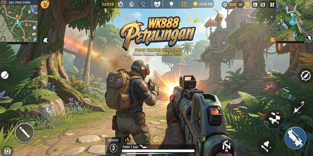 Tampilan gameplay seru di WK888 saat pertempuran intens.